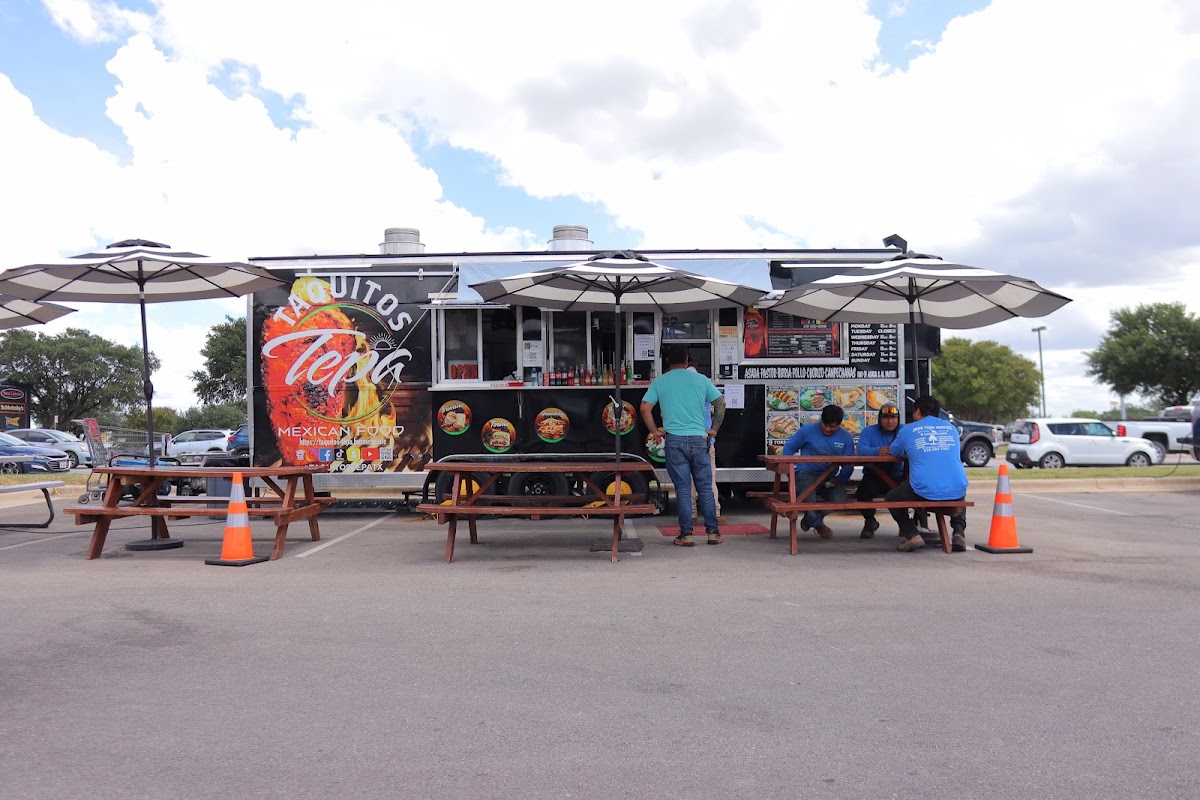 TAQUITOS TEPA taco truck at HEB Plus